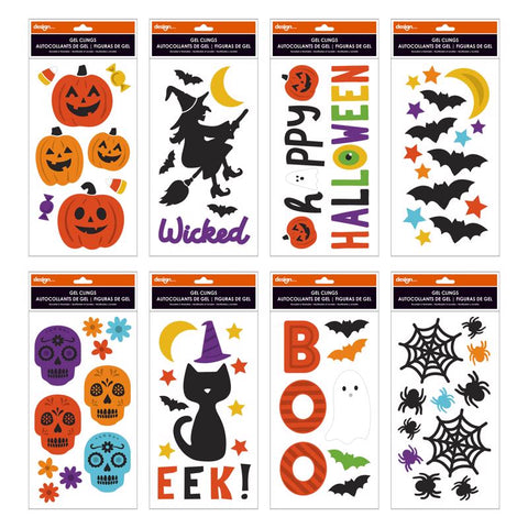 IG Design Halloween Gel Clings Window Decor (Pack of 72)