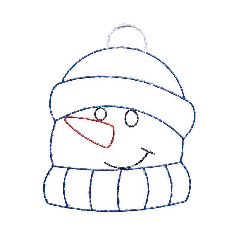 Celebrations LED Snowman Silhouette 15 in. Hanging Decor