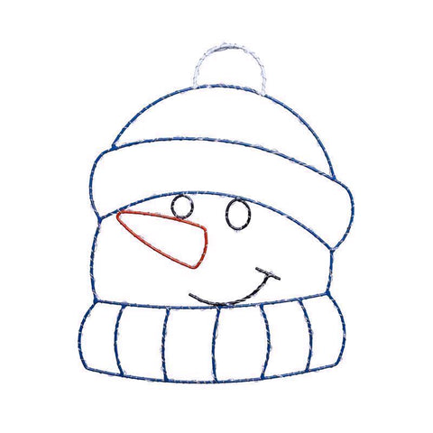 Celebrations LED Snowman Silhouette 15 in. Hanging Decor