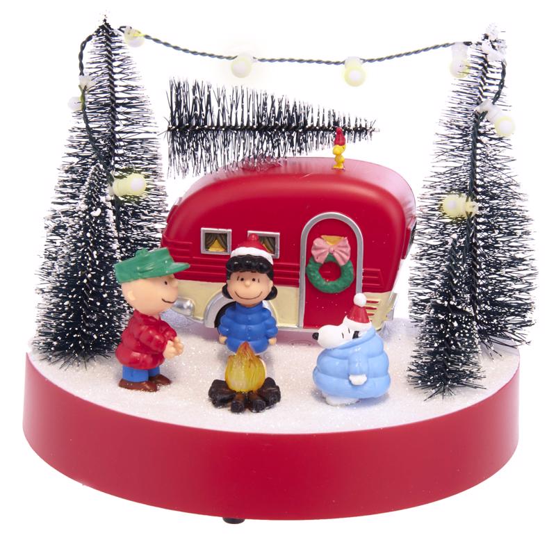 Kurt S. Adler Peanuts Musical Camper Scene Table Decor 7 in. (Pack of 6)