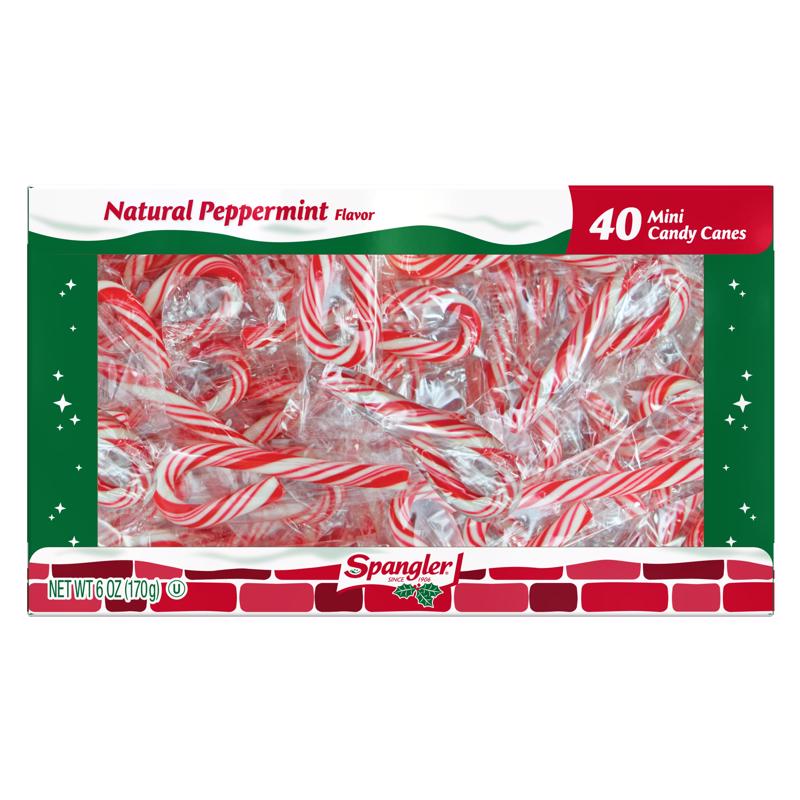 Spangler Peppermint Candy Cane 6 oz (Pack of 24)