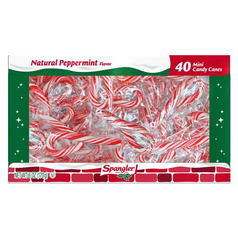 Spangler Peppermint Candy Cane 6 oz (Pack of 24)