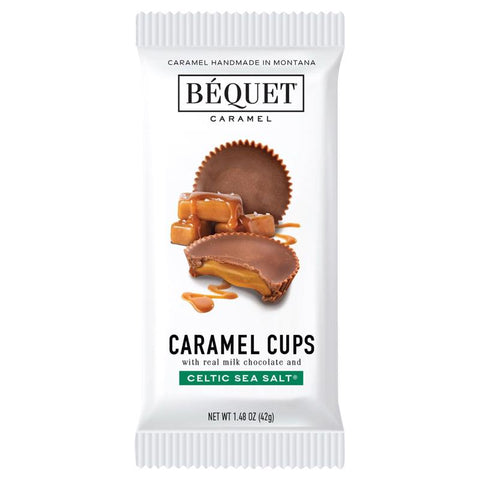 Bequet Celtic Sea Salt Caramel Cups 1.48 oz (Pack of 12)