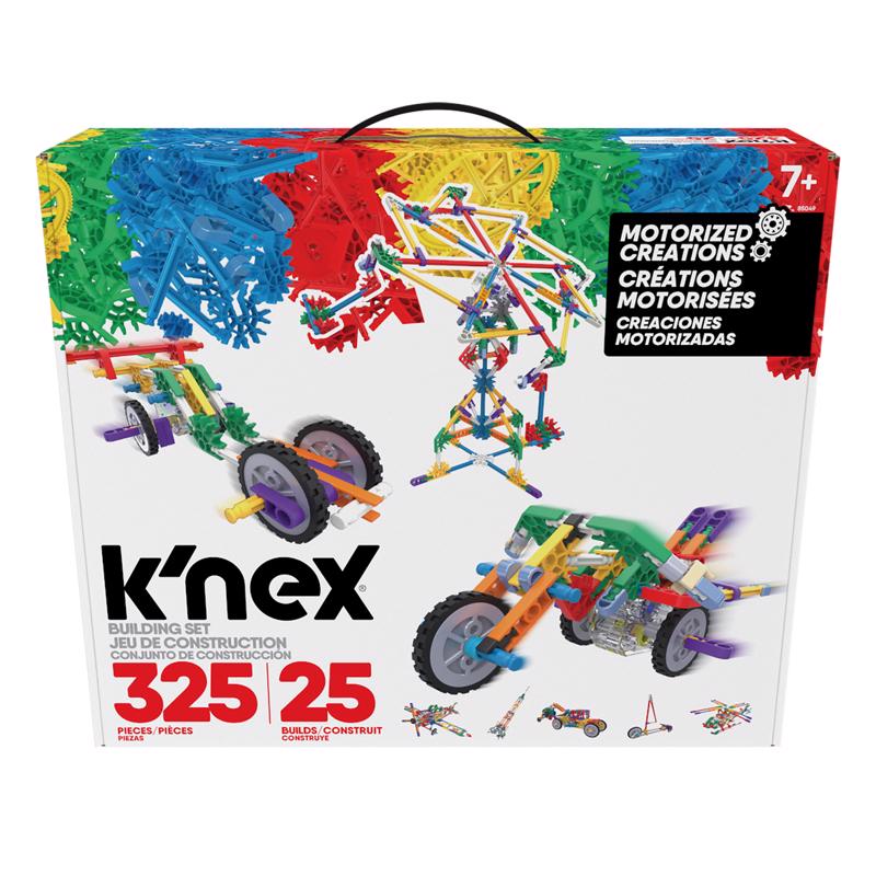 Juguete de construcción K'Nex de creaciones motorizadas surtido de 325 piezas