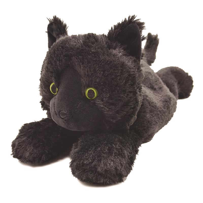 Peluche de gato Warmies negro