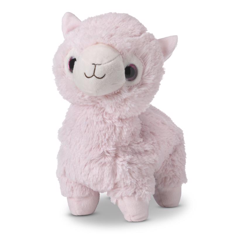 Peluche de llama Warmies rosa