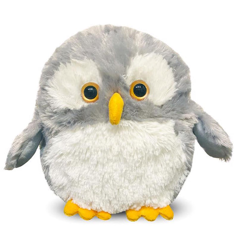 Peluche de búho Warmies gris/blanco