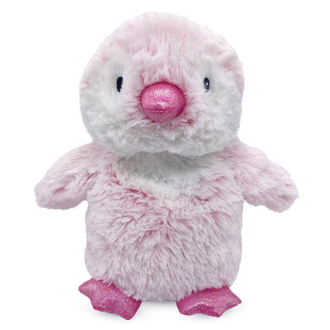 Peluche de pingüino Warmies rosa