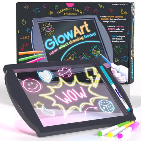 Marvin's Magic Glow Art Drawing Board BLACK
