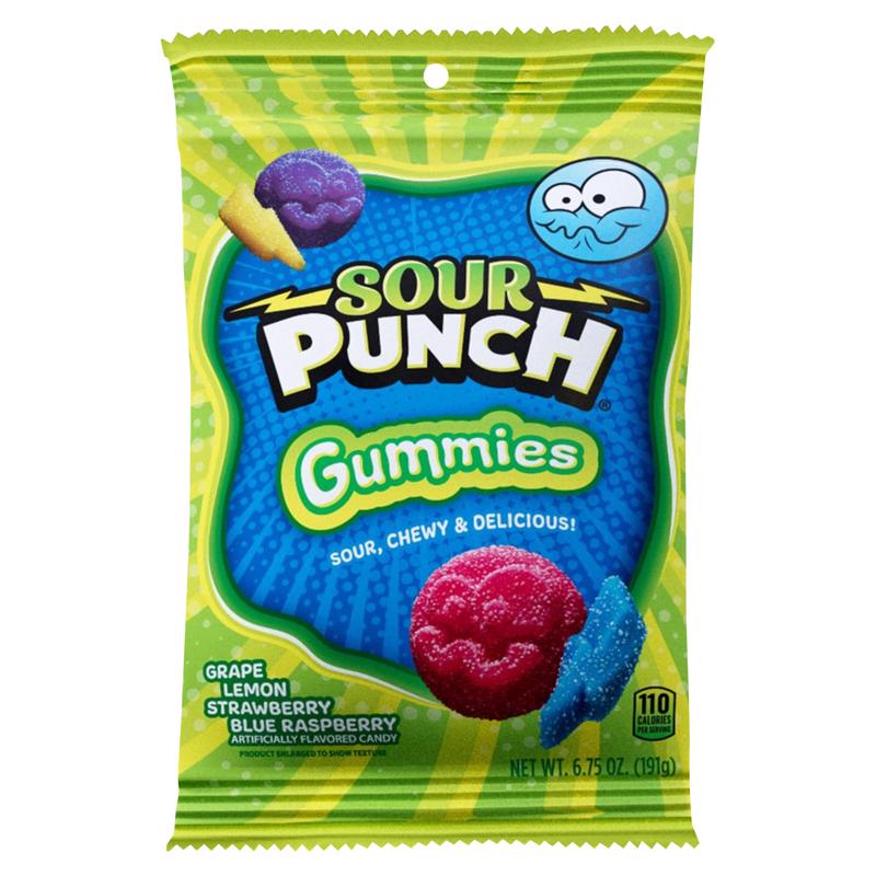 Sour Punch Assorted Sour Gummie Candy 6.75 oz (Pack of 8)