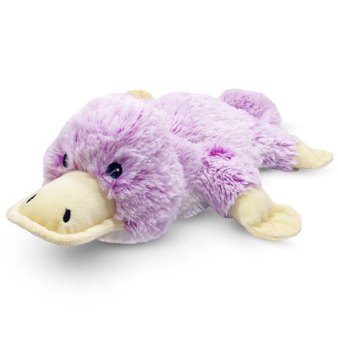 Peluche de ornitorrinco Warmies morado