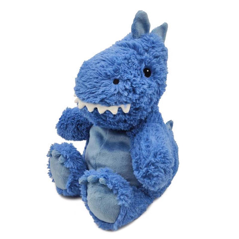 Peluche de dinosaurio Trex Warmies azul