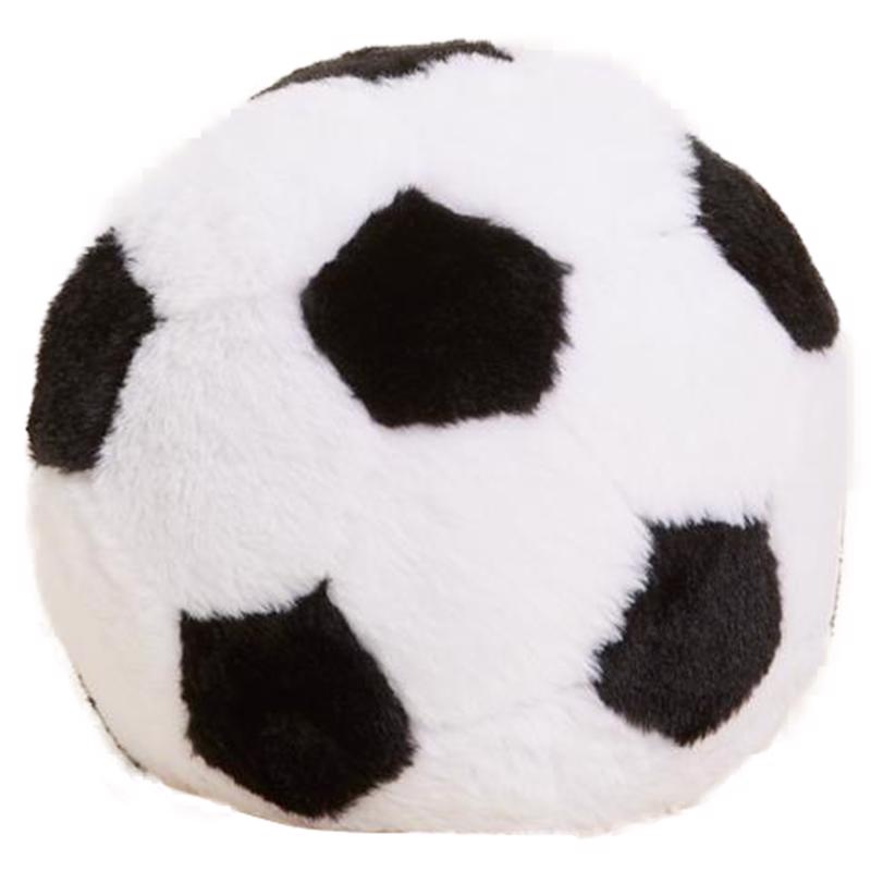 Peluche de balón de fútbol Warmies negro/blanco