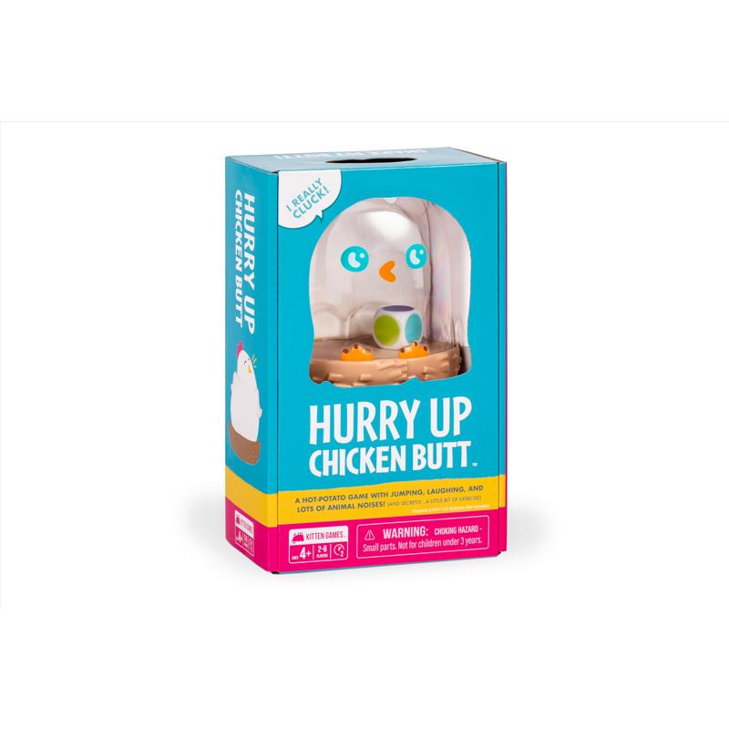 Juegos de cartas Exploding Kittens, Hurry Up y Chicken Butt, multicolor (paquete de 4)