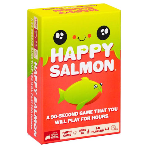 Juego de cartas Exploding Kittens Happy Salmon multicolor, 98 piezas (paquete de 4)