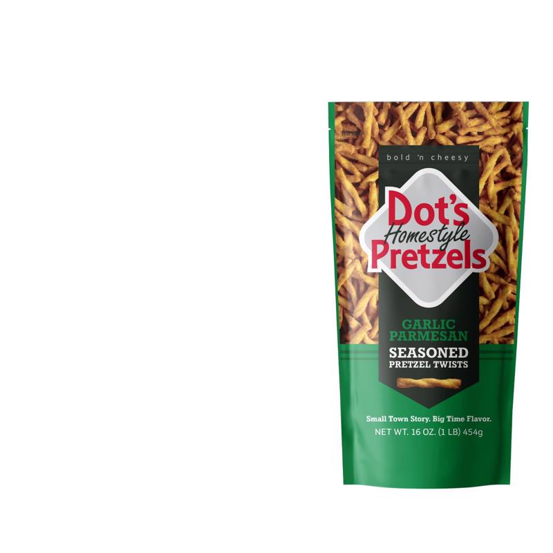 Dot's Homestyle Garlic Parmesan Pretzels 16 oz Bagged (Pack of 10)