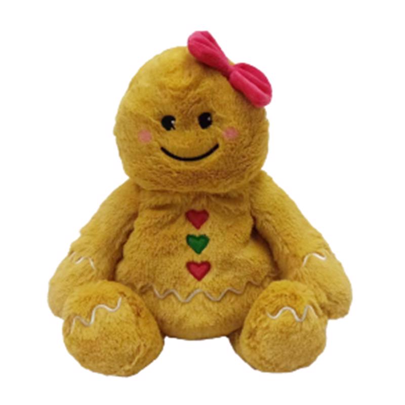 Peluche de niña de jengibre Warmies marrón
