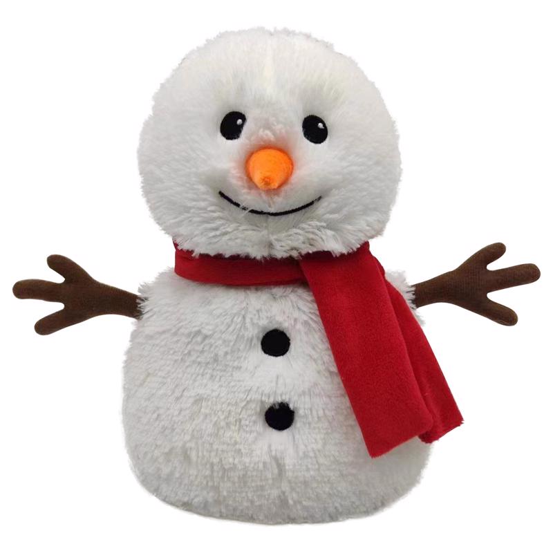Warmies Bufanda Muñeco de Nieve de Peluche Rojo/Blanco