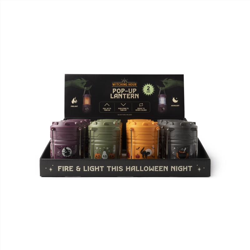 Witching Hour Assorted LED Collapsible Lantern (Pack of 12)