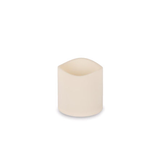 Vela LED de exterior Gerson Everlasting Glow Bisque, sin aroma, sin llama y parpadeante (paquete de 4)
