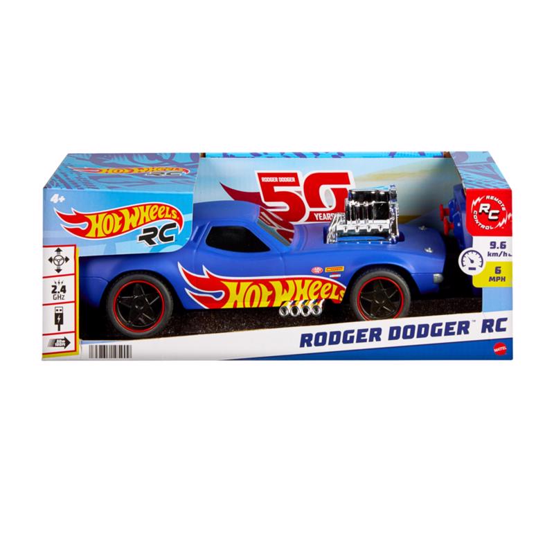 Mattel Hot Wheels Rodger Dodger Rechargeable Car Toy Blue