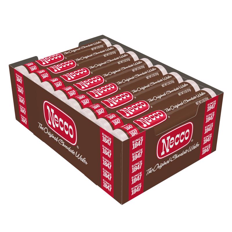 Necco Chocolate Candy Wafers 2 oz (Pack of 24)