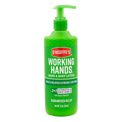 O'Keeffe's Working Hands Unscented Scent Hand and Body Lotion 12 oz 1 pk (Pack of 3)