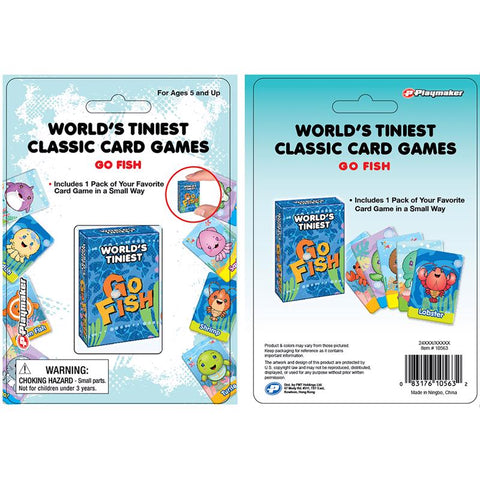 El juego de cartas de pesca de Playmaker Toys más diminuto del mundo