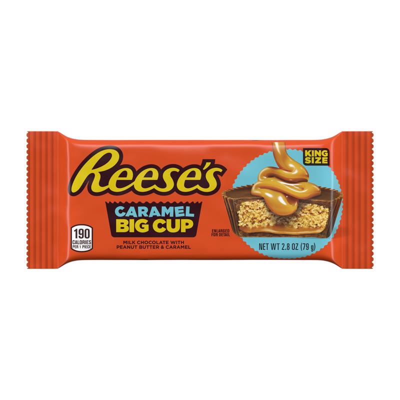 Reese's Big Cup Peanut Butter and Caramel Chocolate Bar 2.8 oz (Pack of 16)