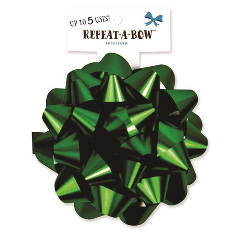 Hennessy Gift Wrap Repeat-A-Bow Green Gift Bows (Pack of 4)