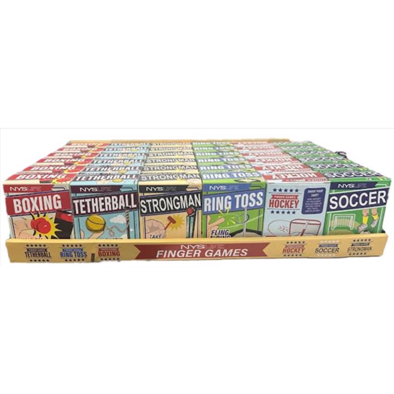 NYS Life Assorted Sports FInger Games Assorted (Pack of 36)