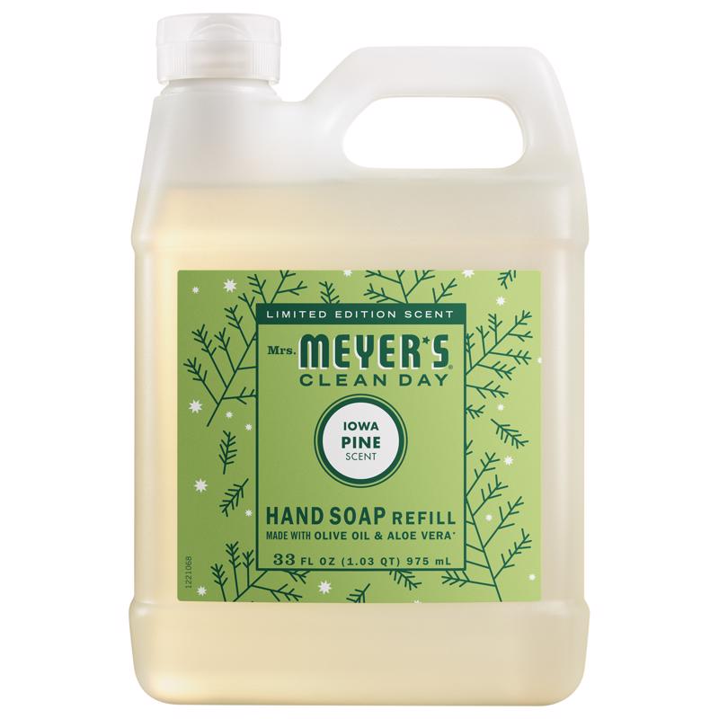 Mrs. Meyer's Clean Day Iowa Pine Scent Hand Cleaner Refill 33 fl. oz.