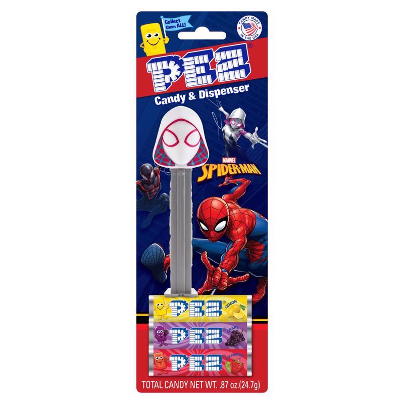 PEZ Spider-Man Assorted Candy and Dispenser 0.87 oz (Pack of 12)