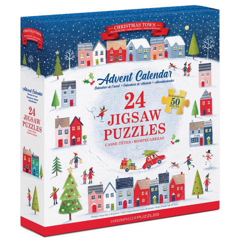 Rompecabezas de calendario de Adviento de Navidad Eurographics multicolor de 1200 piezas