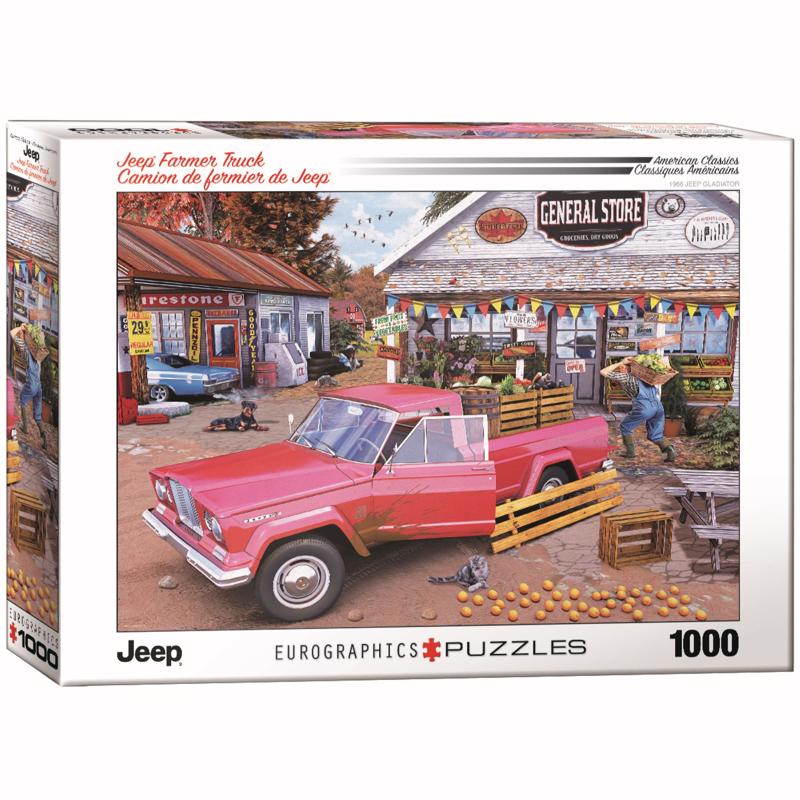 Rompecabezas Eurographics Jeep Farmer Truck multicolor de 1000 piezas