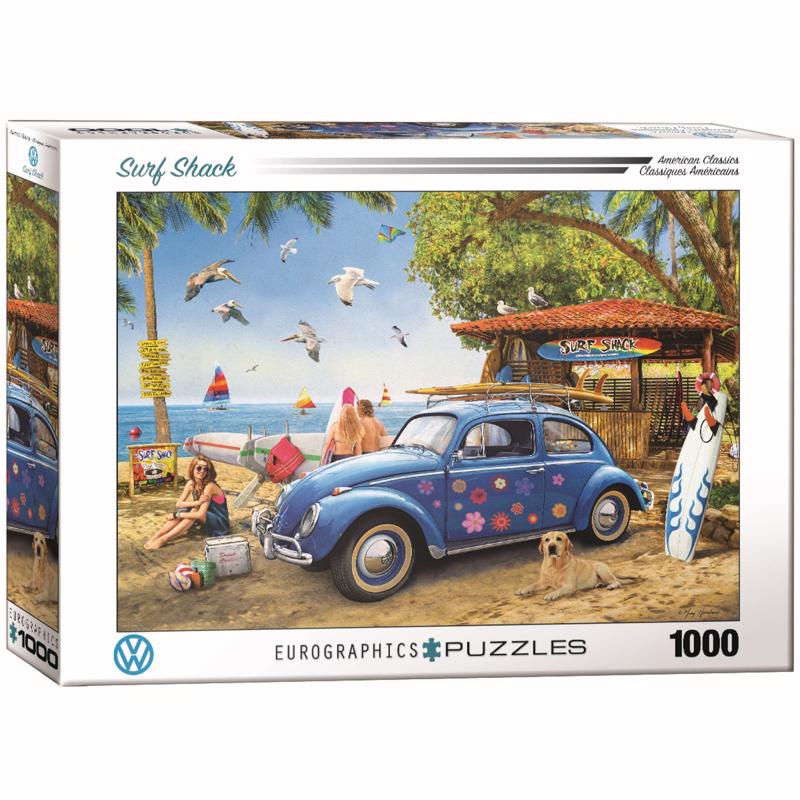 Rompecabezas Eurographics VW Surf Shack multicolor de 1000 piezas