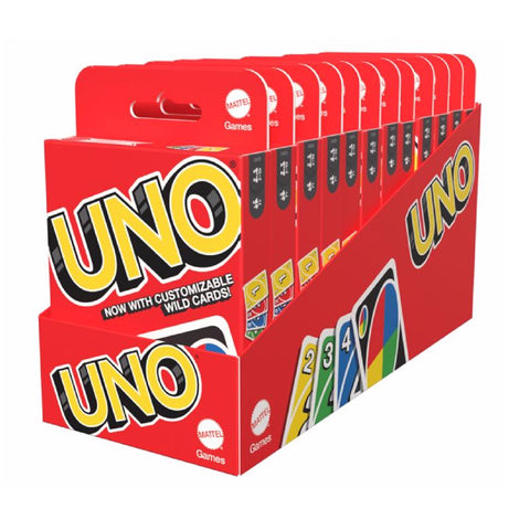 UNO Colorblind Accessible Card Game Multicolored 108 pc (Pack of 12)