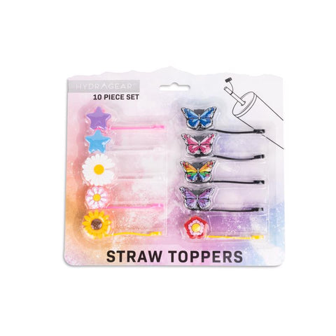 Core Kitchen Flower/Butterfly Straw Topper Silicone 1 pk (Pack of 6)