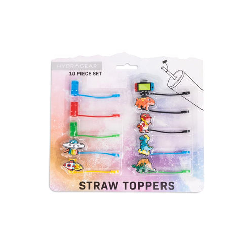 Core Kitchen Dino Straw Topper Silicone 10 pk (Pack of 6)