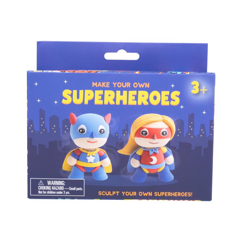 Fizz Make Your Own Super Hero Dough Craft Kit Assorted (Pack of 6)
