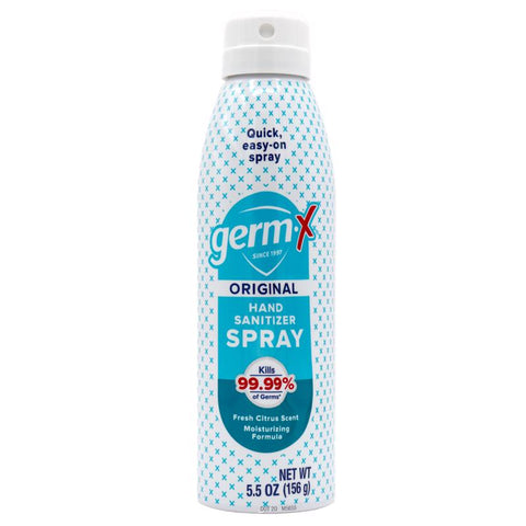 Germ-X Fresh Citrus Scent Liquid Hand Sanitizer Spray 5.5 oz (Pack of 6)