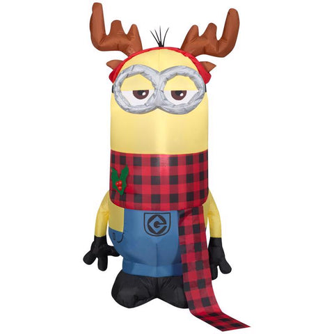 Universal Airblown LED Kevin w Antlers 4 ft. Inflatable