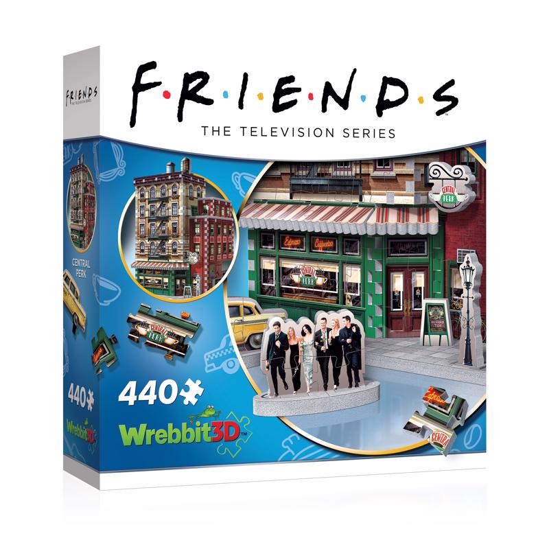 Rompecabezas 3D Wrebbit3D Friends Central Perk Multicolor 440 piezas