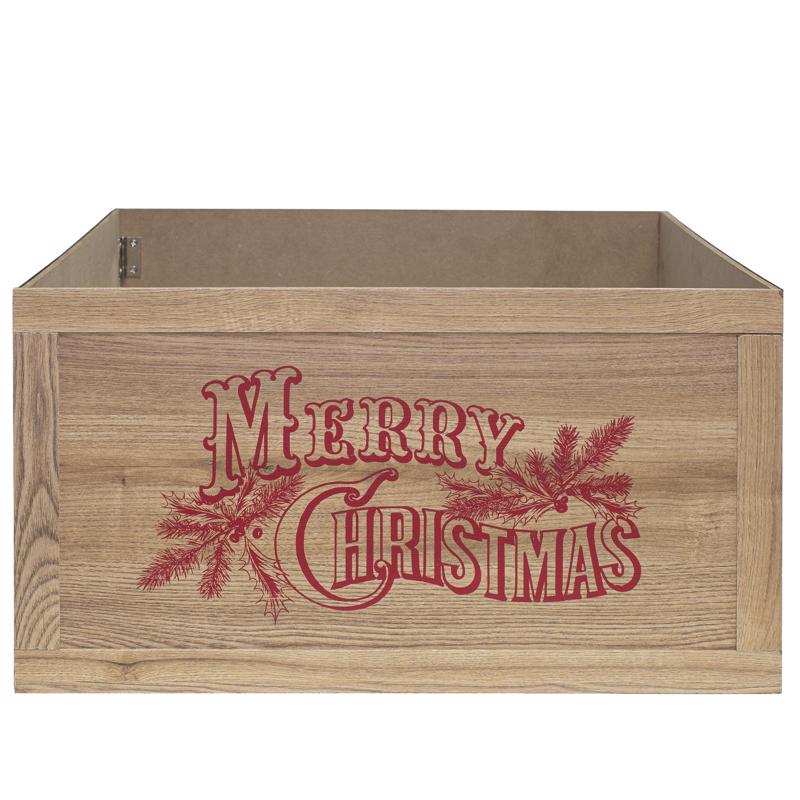 Dyno Merry Christmas Tree Crate 11 in. (Pack of 4)