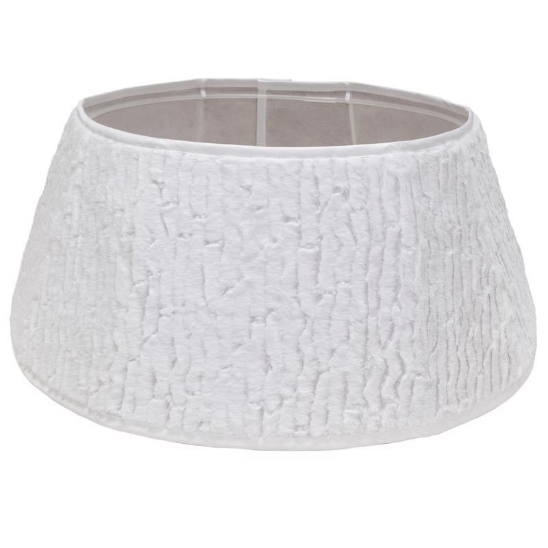 Dyno Ivory/White Faux Fur Tree Collar 11 in. (Pack of 4)