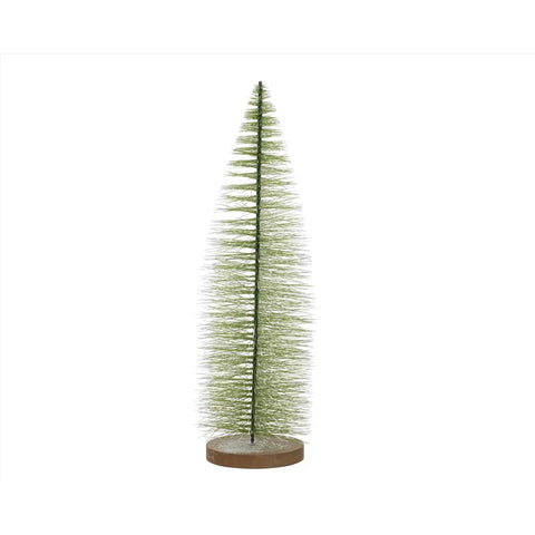 Decoris Green Frosted Tree Table Decor 20 in. (Pack of 12)
