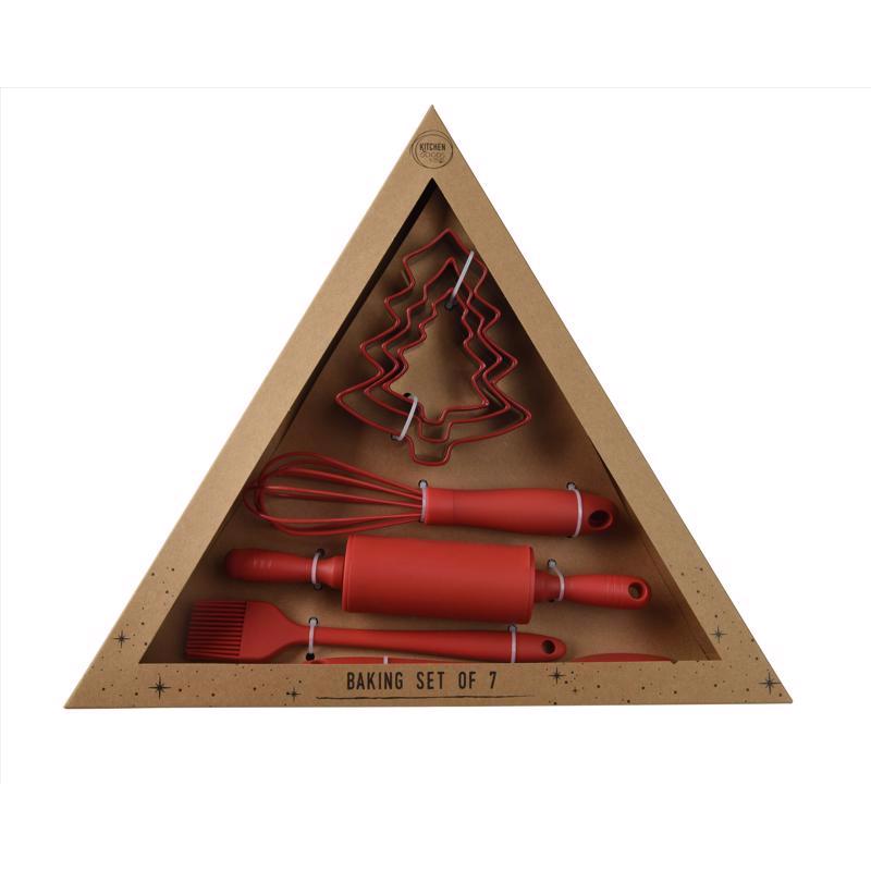 Decoris Red Baking set Table Decor (Pack of 6)