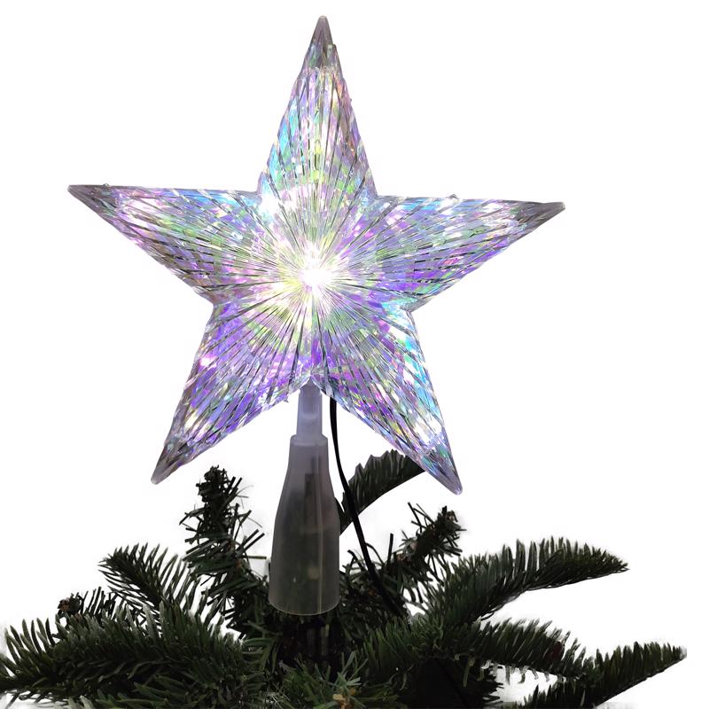 Celebrations LED Warm White Star Tree Topper 8.25 in. (Pack of 6)