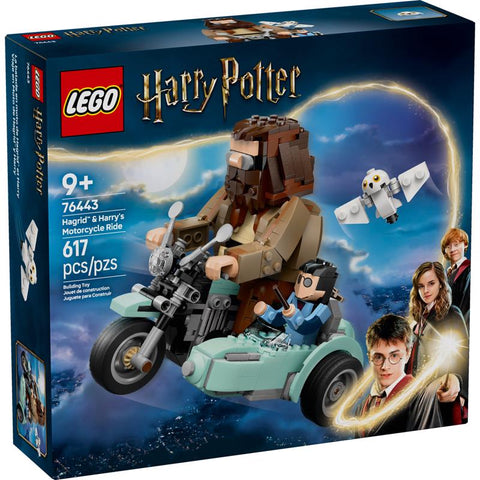 LEGO Harry Potter Hagrid & Harry's Motorcycle Ride Building Set Multi 617 pc