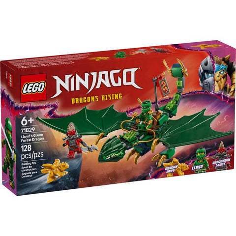LEGO Ninjago Lloyd's Green Forest Dragon Building Toy Multi 128 pc